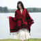 Luxury Jacquard Cashmere Poncho Cape Thick Unisex Travel Shawl Wrap 9