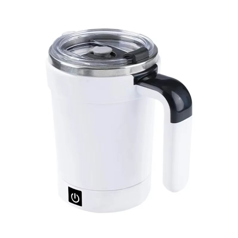 Rechargeable Self Stirring Mug Magnetic Mixing Cup Stainless Steel Coffee Tumbler 7