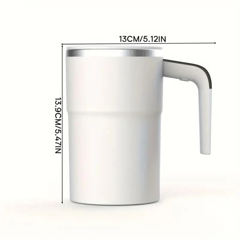 Rechargeable Self Stirring Mug With Digital Temperature Display And Magnetic Mixing 2
