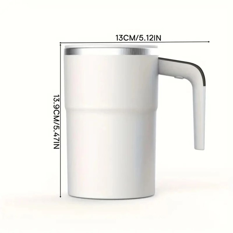Rechargeable Self Stirring Mug With Digital Temperature Display And Magnetic Mixing 2