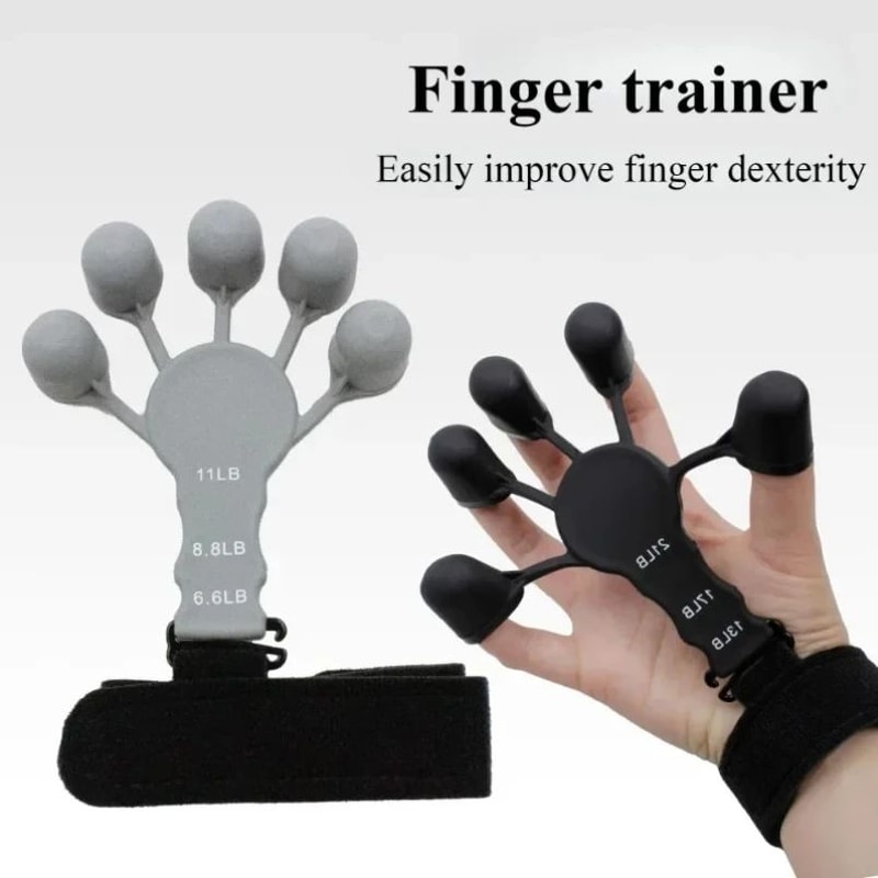 Silicone Finger Exercise Stretcher And Hand Strengthener For Grip Training And Rehab 0