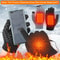 USB Heated Knitted Full Finger Winter Gloves With Touch Screen And NonSlip Grip 0