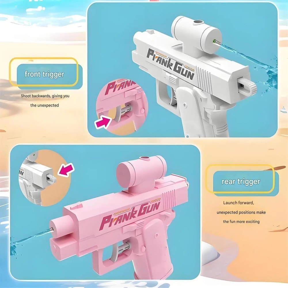 Prank TwoWay Water Gun Reverse Spray Toy For Parties And Summer Fun 1