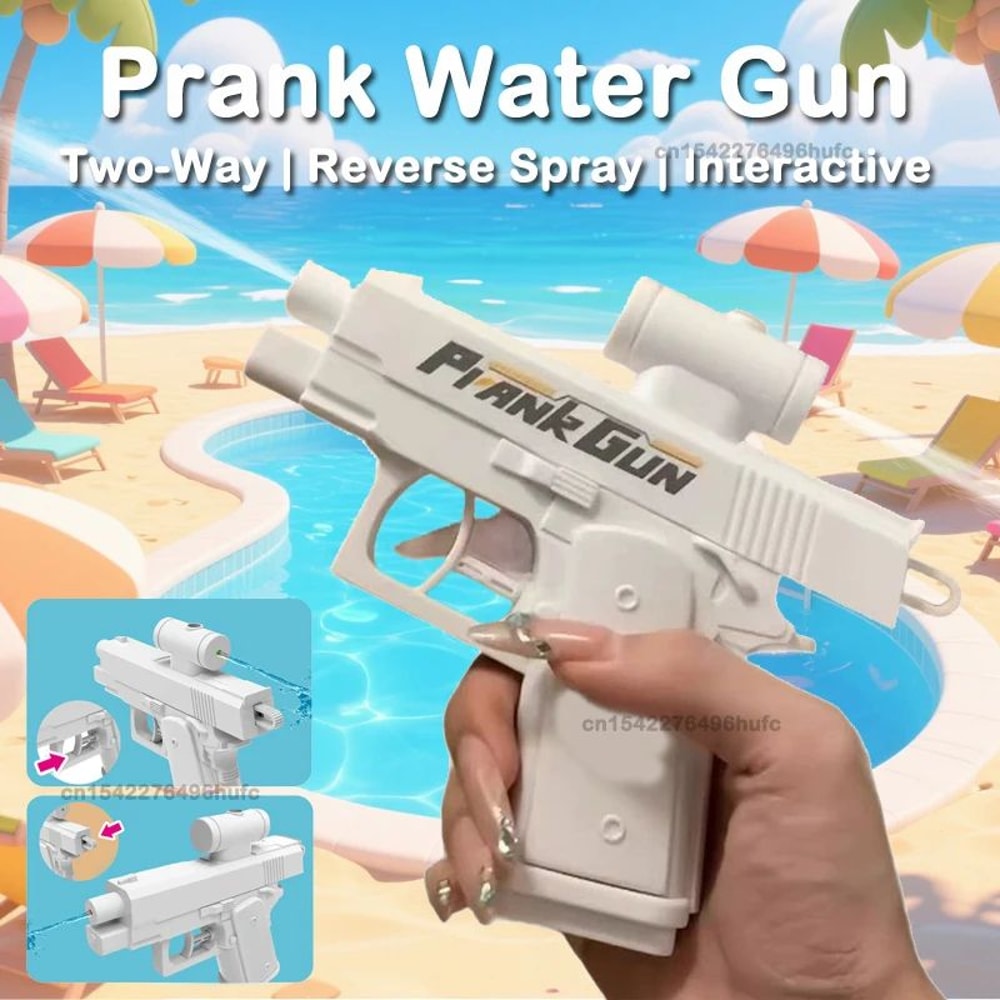 Prank TwoWay Water Gun Reverse Spray Toy For Parties And Summer Fun 3