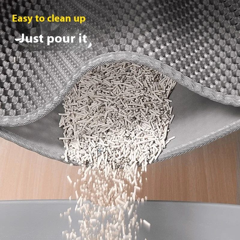 Extra Large Cat Litter Mat Heavy Duty Waterproof 2 Layer NonSlip Washable Floor Protector 3
