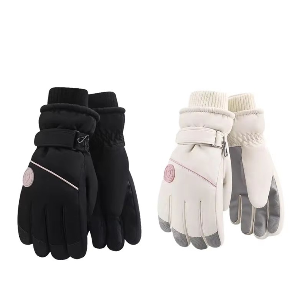 Womens Winter Skiing And Riding Gloves Thick Fleece Insulated ColdResistant Touchscreen Gloves 11