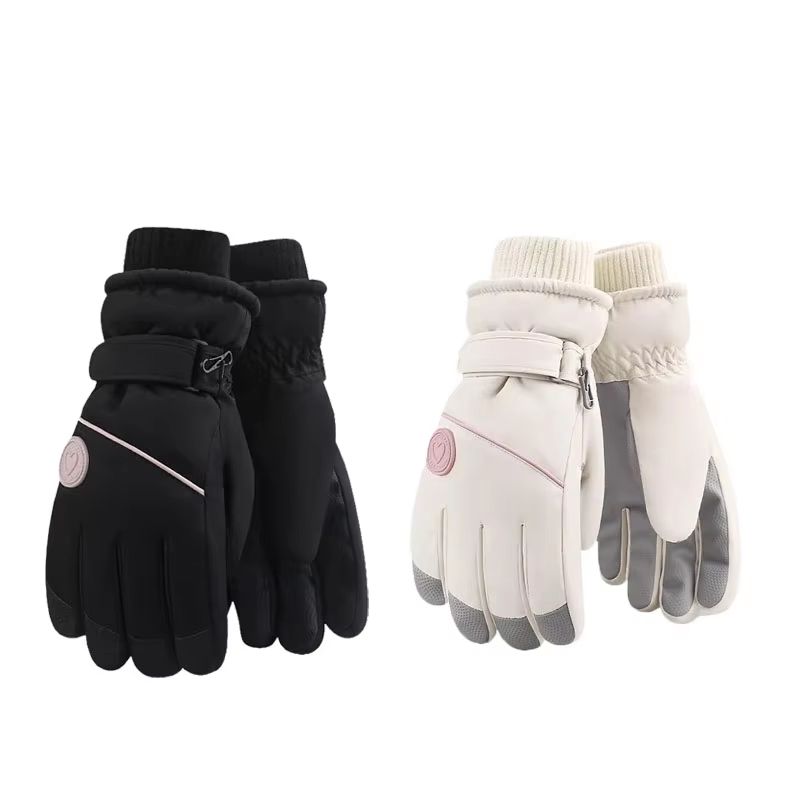 Womens Winter Skiing And Riding Gloves Thick Fleece Insulated ColdResistant Touchscreen Gloves 11