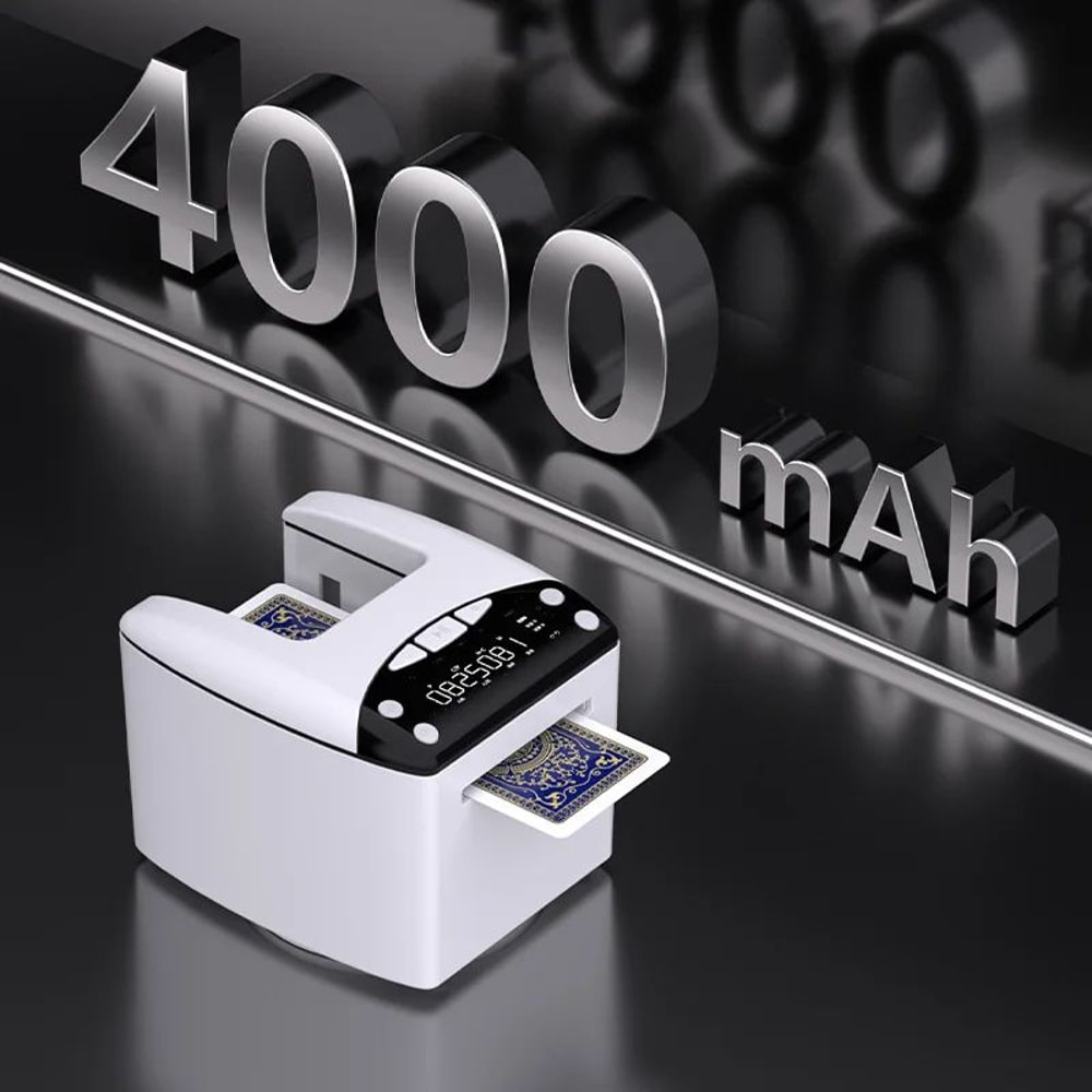 Rechargeable 4000mAh Electric Automatic Card Dealer Machine With Adjustable Speed And Distance For 6
