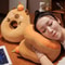 Capybara Plush Sleeping Pillow Cute Cartoon Capibara Cushion For Home And Office Chair 1