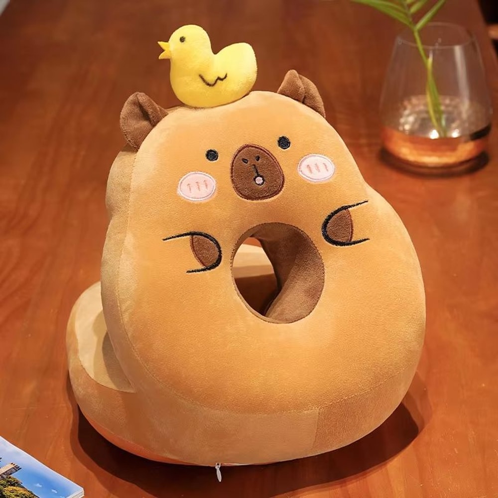 Capybara Plush Sleeping Pillow Cute Cartoon Capibara Cushion For Home And Office Chair 7