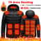 Unisex Rechargeable Electric Heating Jacket With 3 Heat Levels Windproof Thermal Outerwear For Cam 0