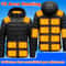 Unisex Rechargeable Electric Heating Jacket With 3 Heat Levels Windproof Thermal Outerwear For Cam 1
