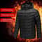 Unisex Rechargeable Electric Heating Jacket With 3 Heat Levels Windproof Thermal Outerwear For Cam 3