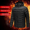 Unisex Rechargeable Electric Heating Jacket With 3 Heat Levels Windproof Thermal Outerwear For Cam 3