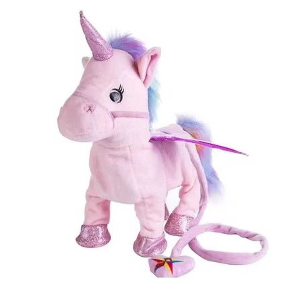 Walking And Singing Electric Plush Unicorn With Leading Rope For Kids 10