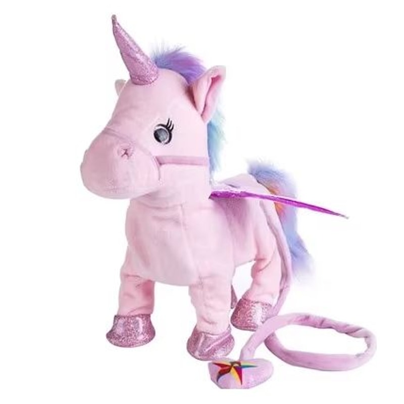 Walking And Singing Electric Plush Unicorn With Leading Rope For Kids 10