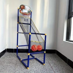 kids arcade basketball game set indoor outdoor with pump and balls