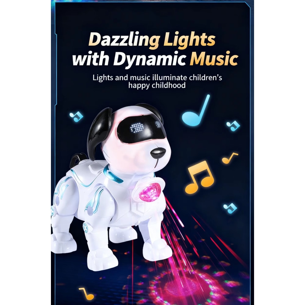 GlowPaws Interactive Crawling Puppy Toy With Lights And Sound 3