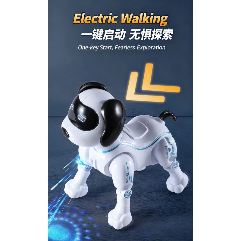 GlowPaws Interactive Crawling Puppy Toy With Lights And Sound 5