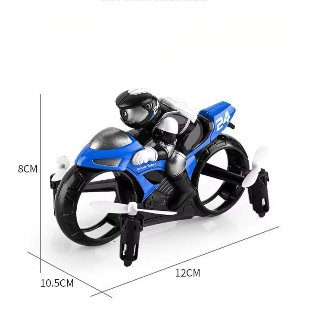SkyRider DualMode RC Motorcycle And Remote Control Stunt Drone 1