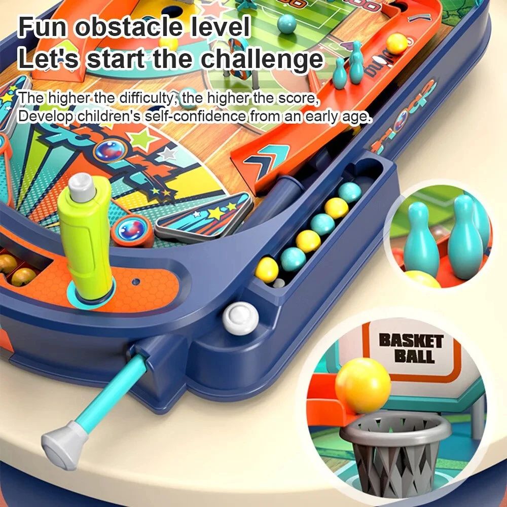 Pinball Blast Tabletop Marble Battle Game For Kids 1