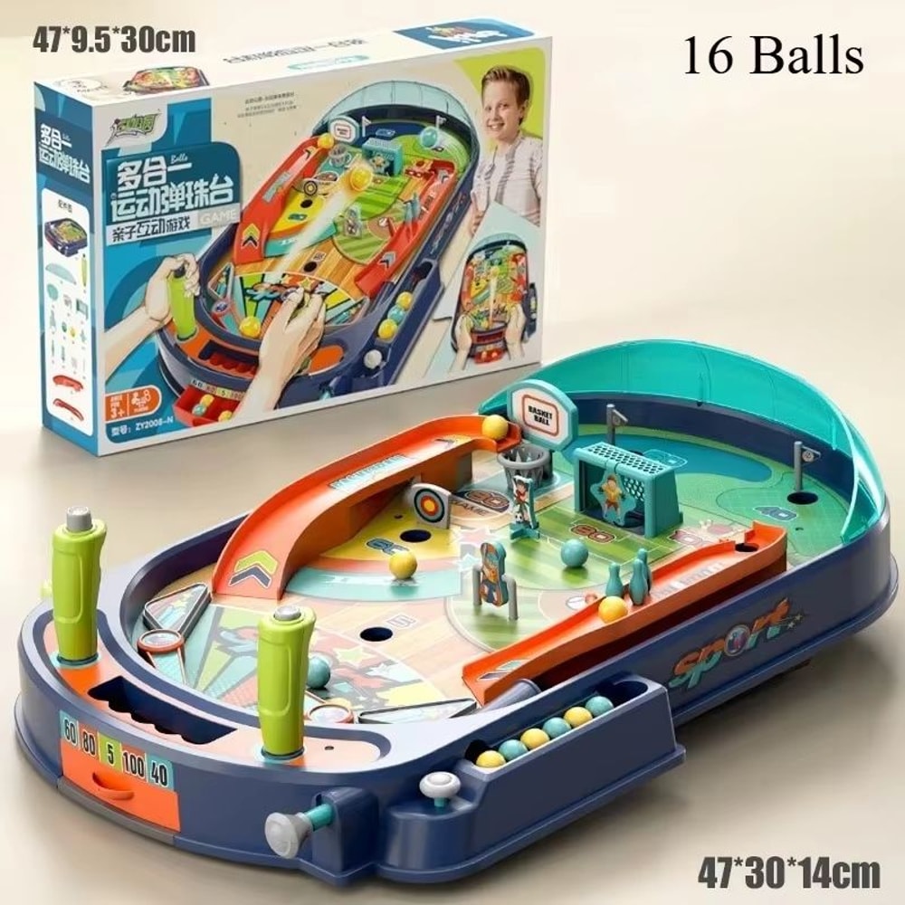 Pinball Blast Tabletop Marble Battle Game For Kids 7