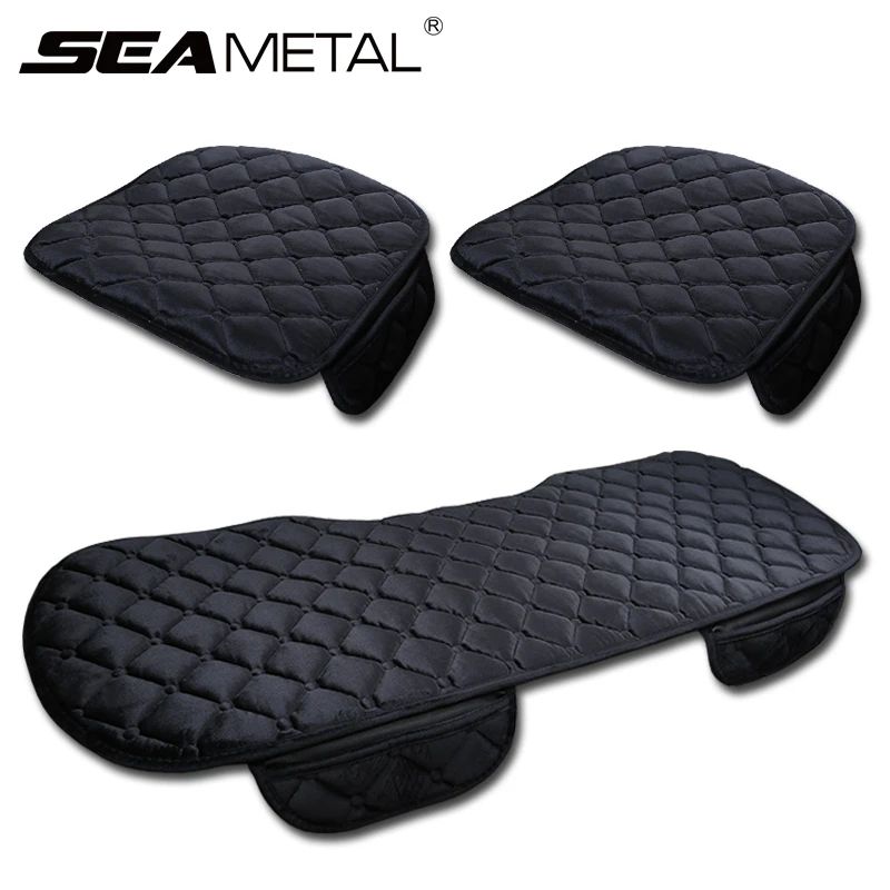 SEAMETAL Plush Universal Car Seat Cushion Cover AntiSlip Soft Protector 0