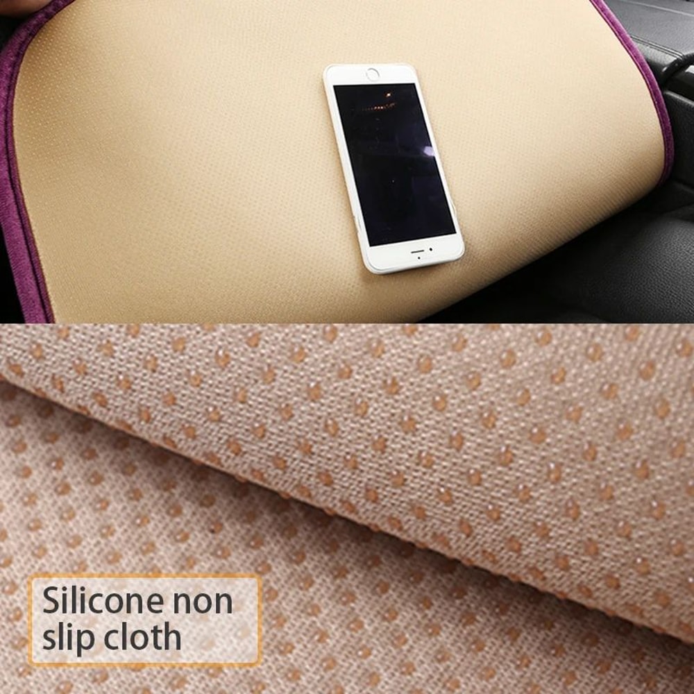 SEAMETAL Plush Universal Car Seat Cushion Cover AntiSlip Soft Protector 3