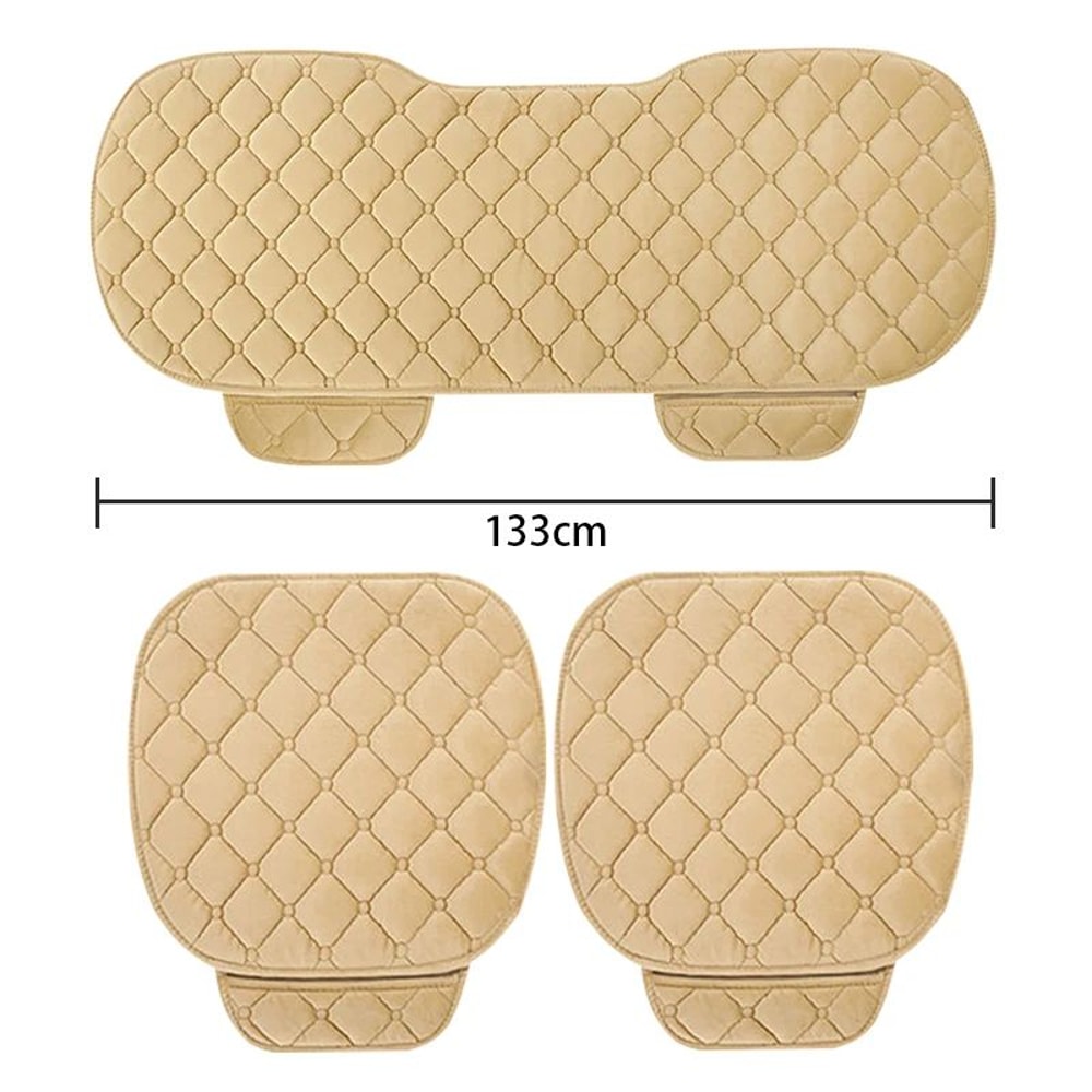 SEAMETAL Plush Universal Car Seat Cushion Cover AntiSlip Soft Protector 5