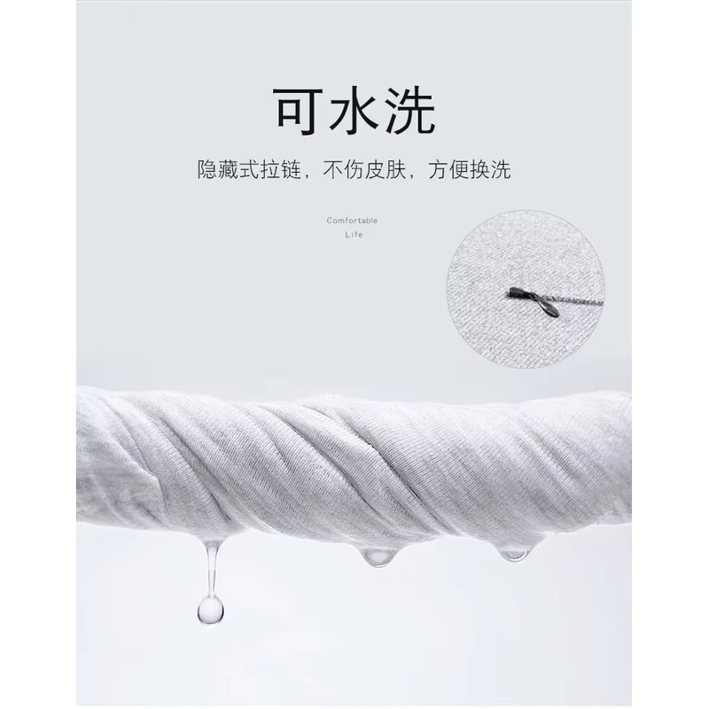 CloudSupport Large Adult Memory Foam Side Sleeping Pillow With Removable Washable Knitted Cover 3