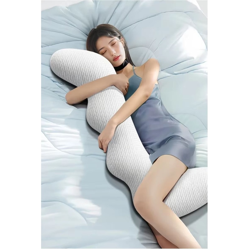 CloudSupport Large Adult Memory Foam Side Sleeping Pillow With Removable Washable Knitted Cover 4