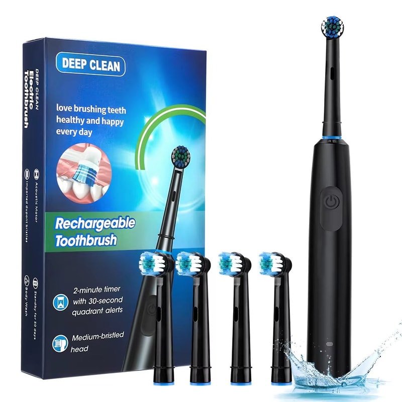 SmartSpin Pro Rechargeable Electric Toothbrush With Rotary Cleaning Power 9