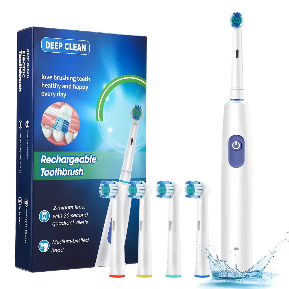 SmartSpin Pro Rechargeable Electric Toothbrush With Rotary Cleaning Power 10