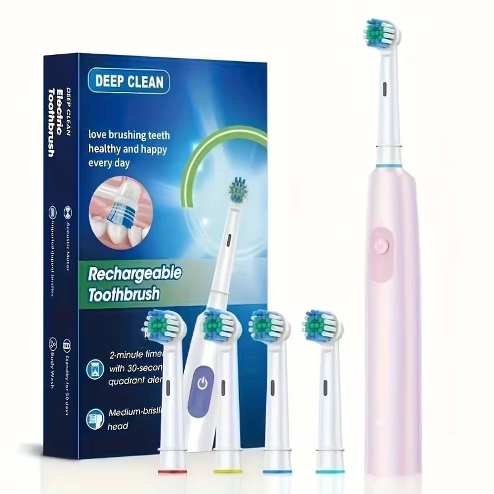 SmartSpin Pro Rechargeable Electric Toothbrush With Rotary Cleaning Power 14