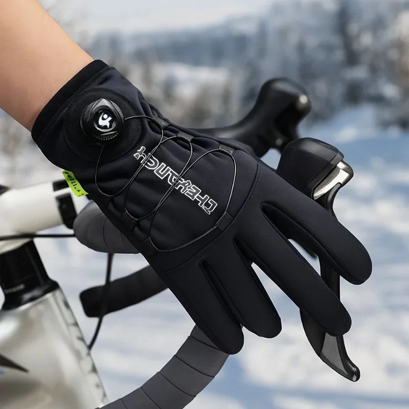 WinterGuard Extended Cuff Touchscreen Gloves Windproof Waterproof Warm Gloves For Ski And Cycling U 3