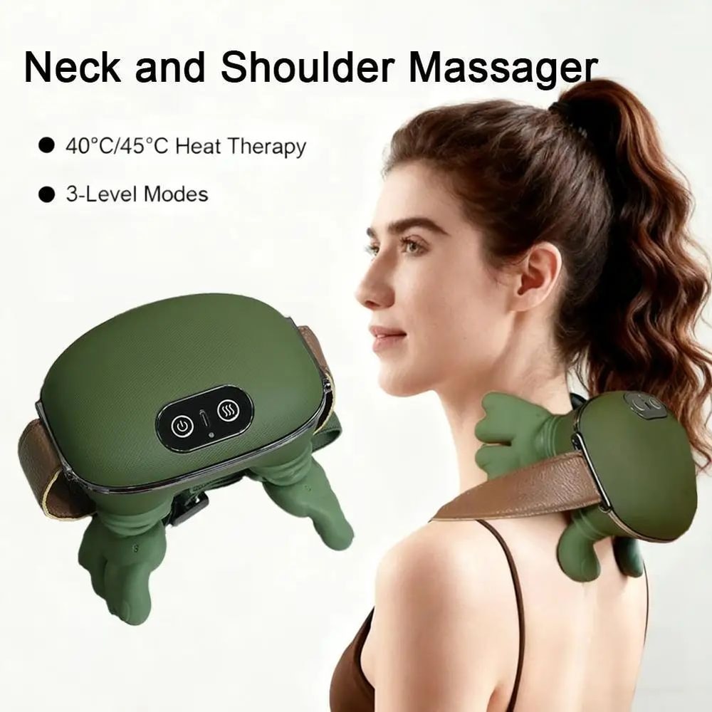 ReliefPro 3Level Bionic Kneading Massager Neck Back Pillow FullBody Electric Massage 0