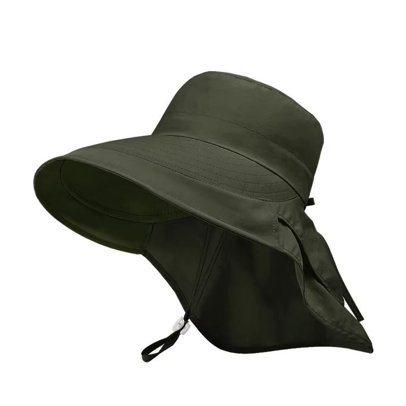 UPF 50 Wide Brim Sun Hat With Neck Flap For Women Outdoor Protection 9