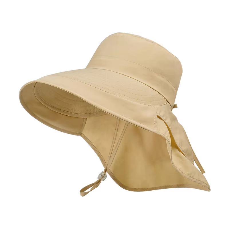 UPF 50 Wide Brim Sun Hat With Neck Flap For Women Outdoor Protection 11