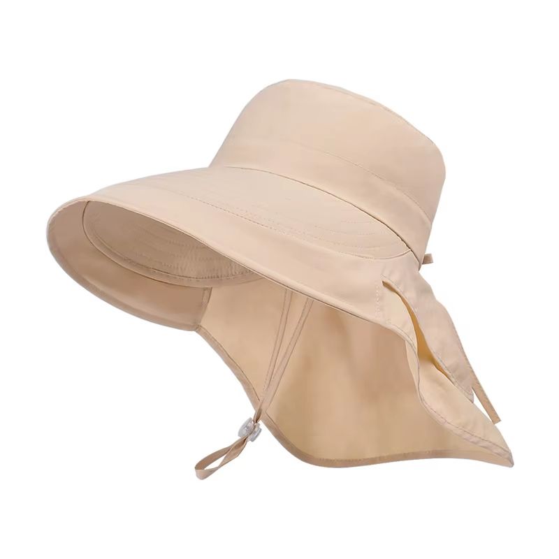 UPF 50 Wide Brim Sun Hat With Neck Flap For Women Outdoor Protection 15