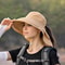 UPF 50 Wide Brim Sun Hat With Neck Flap For Women Outdoor Protection 1