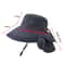 UPF 50 Wide Brim Sun Hat With Neck Flap For Women Outdoor Protection 4