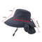 UPF 50 Wide Brim Sun Hat With Neck Flap For Women Outdoor Protection 4