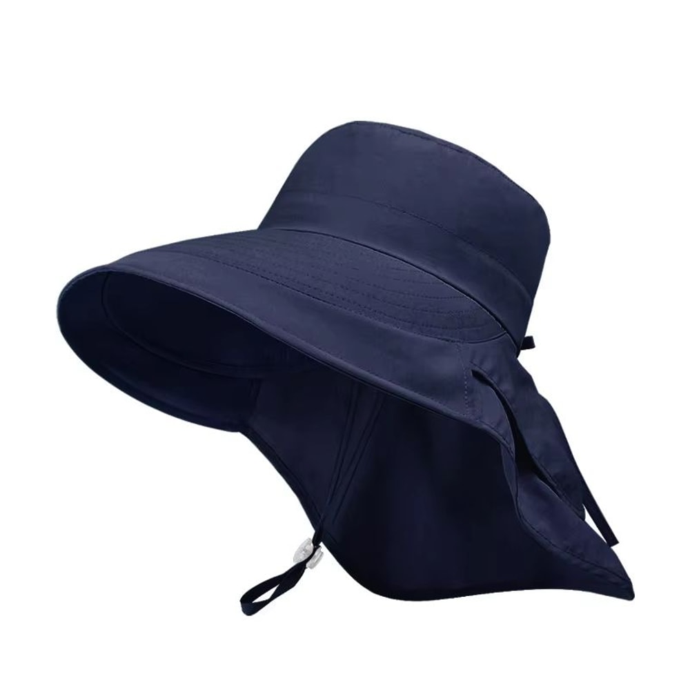 UPF 50 Wide Brim Sun Hat With Neck Flap For Women Outdoor Protection 8