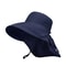 UPF 50 Wide Brim Sun Hat With Neck Flap For Women Outdoor Protection 8
