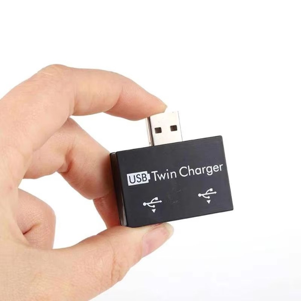 USB DualPort OTG Current Extender And ChargingData Splitter Adapter 5