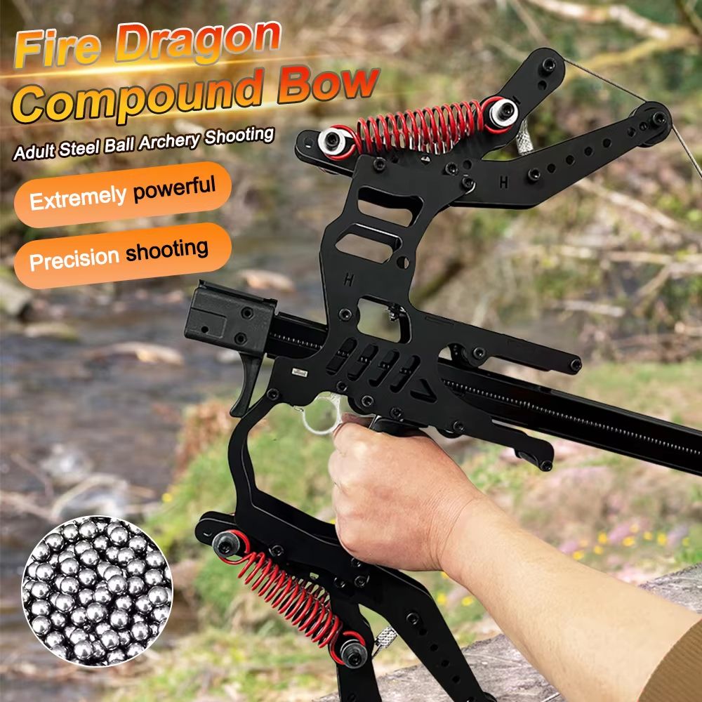 FireDragon DualUse Compound Bow With Reel And Sight Archery Outdoor Sport Set 2