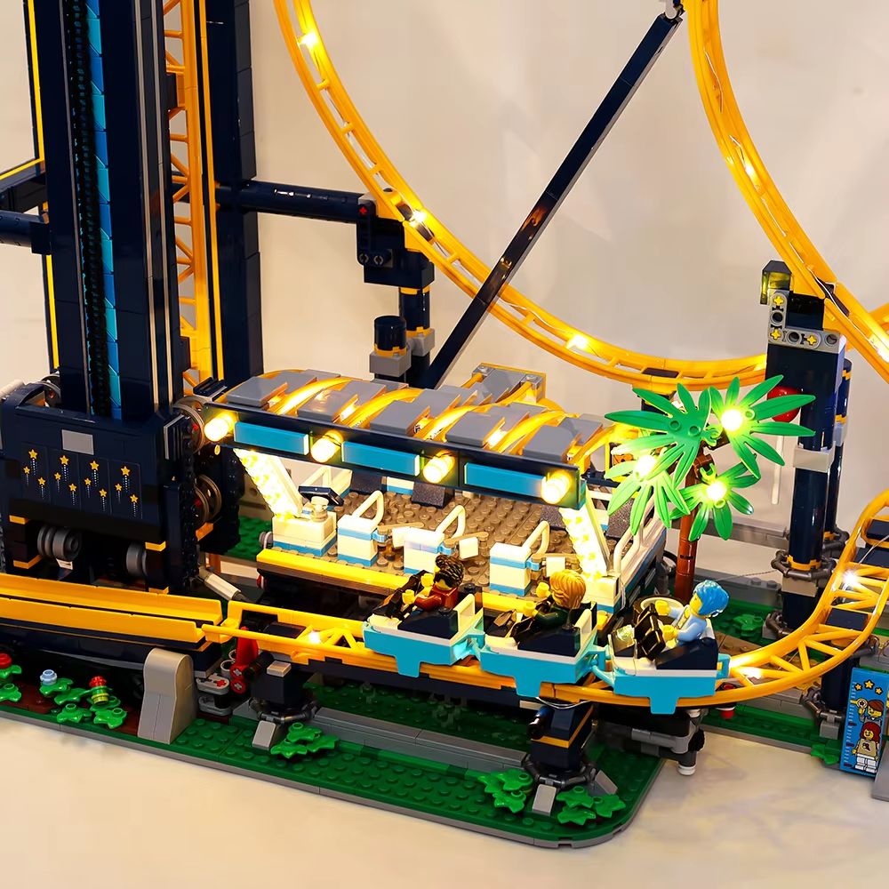 LED Light Kit For 10303 Loop Coaster Building Blocks Model 4