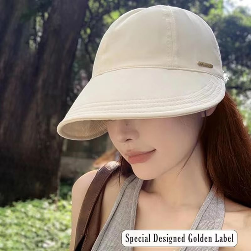 SunGuard Foldable Wide Brim Fishermans Outdoor Sun Hat For Women Adjustable Portable 3