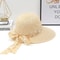 Wide Brim Straw Sun Hat With Bowknot Ribbon For Girls And Women 10