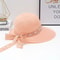 Wide Brim Straw Sun Hat With Bowknot Ribbon For Girls And Women 11